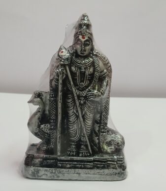 Murugar Statue(Black and Silver Colour) 3.5inch